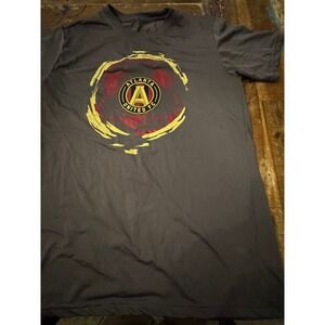 MLS Atlanta United FC Youth Soccer T-Shirt Charcoal Gray Size Medium M 10/12
